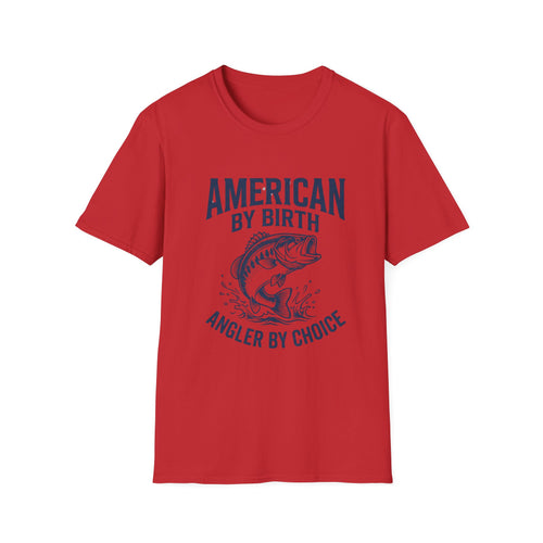 American by Birth Angler by Choice T-Shirt | Fishing Bass Graphic Tee
