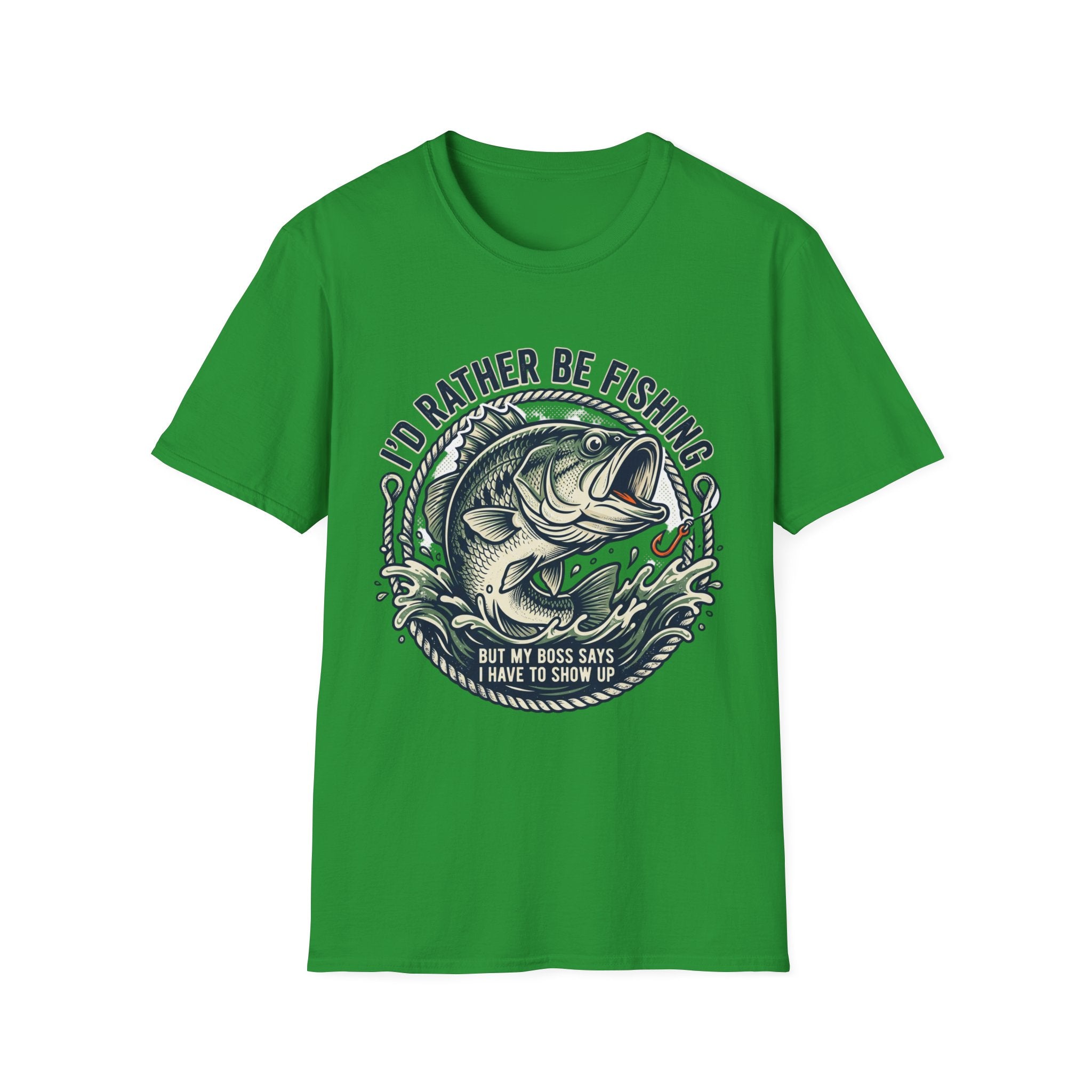 I'd Rather Be Fishing shirt | Bass  Fishing Graphic Tee
